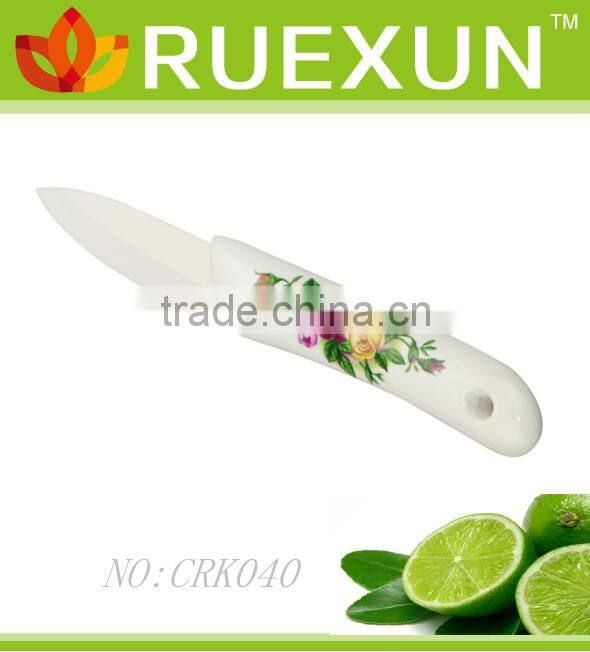 6" Colorful pp handle Vegetables ceramic knife