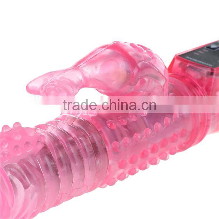 Girls Masturbation Rotating Head Dildo Vibrator Rabbit Sex Toy Massage