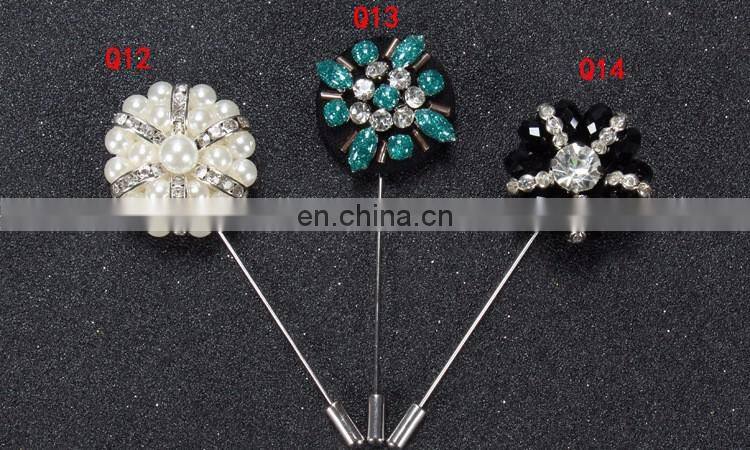 China wholesale brooch custom rhinestone brooches for men