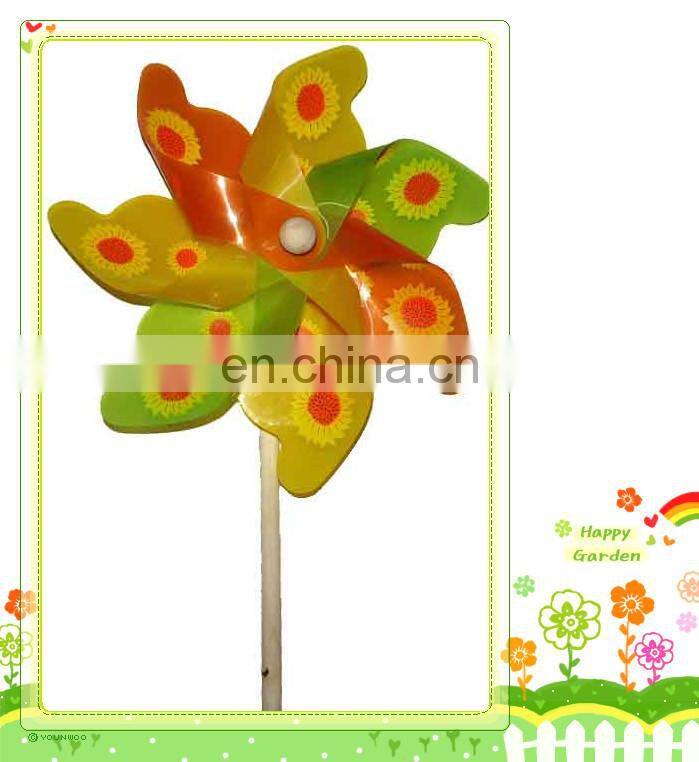 Sunflowers outdoor kids plastic wholesale price flower windmill