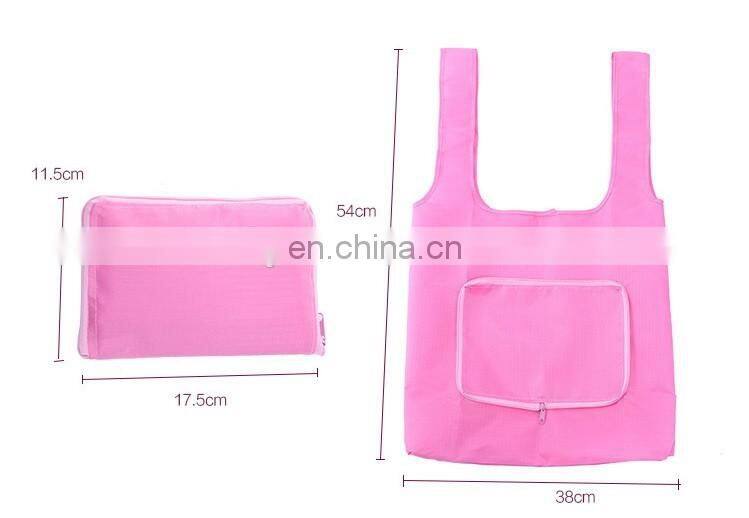 Wholesale customized tote bag folding shopping bag suppermarket shopping bag portable 2017