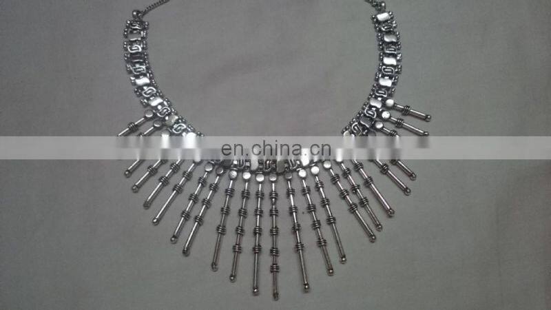 Vintage boho necklace Silver Coin necklace fashion necklaces for women