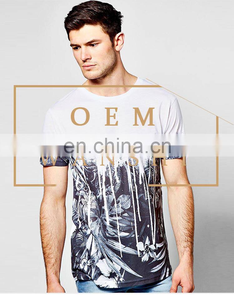 custom clothes summer man casual short digital printing t shirt