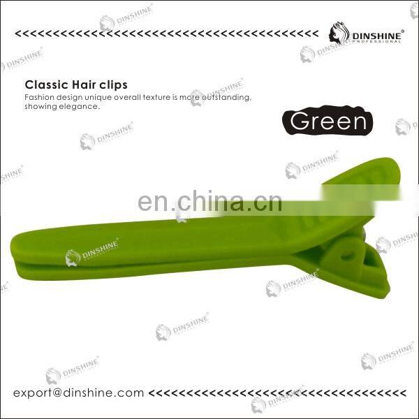 Dinshine professional hot sale leopard print plastic alligator hair clips