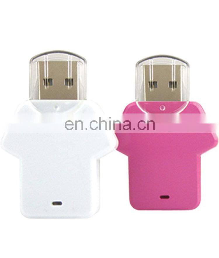 Hot selling USB 2.0 polo shirt shape pvc 2tb usb flash drive with logo