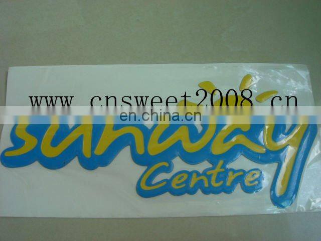 advertisment and promotional gift gel-metal sticker