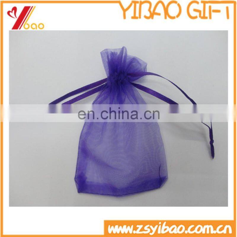 2017 Colorful organza drawstring gift bag for Christmas decoration/Organza gift bags
