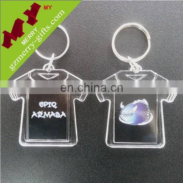 Eco-friendly cheap blank printed acrylic key chain