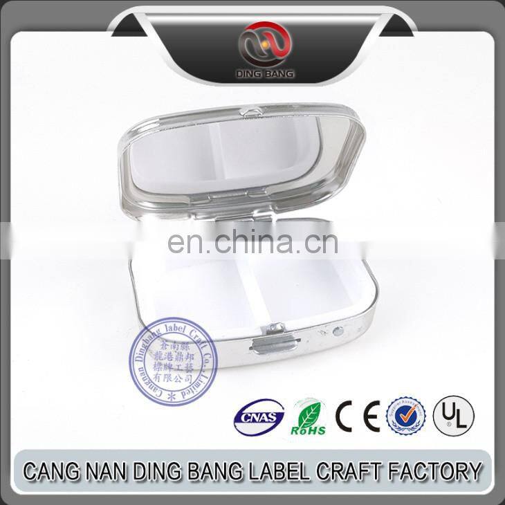 Wholesale Hot Selling Custom Made Plastic Inner Type And With Mirror Type Domed Metal Small Jewelry Box