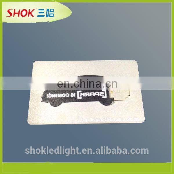 2015 Promotional plastic fashionable mini credit card light
