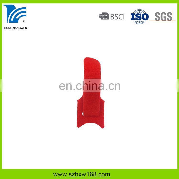 Factory price colorful nylon reusable hook and loop cable tie strap