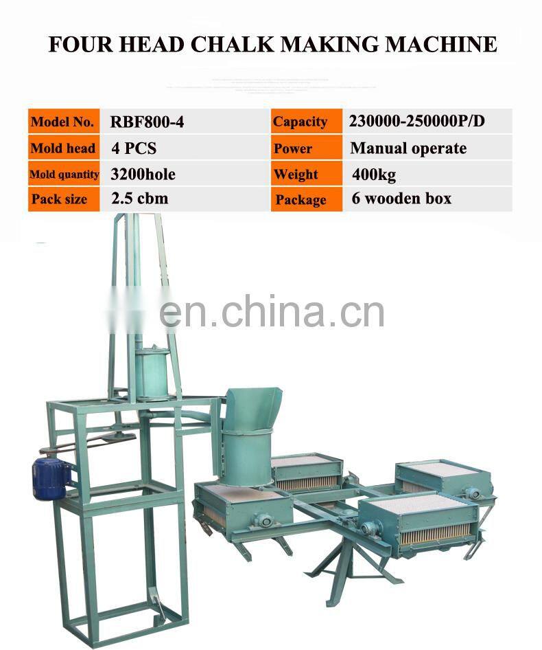 Commercial blackboard chalk making machine/white colorful chalk machine/school chalk mould