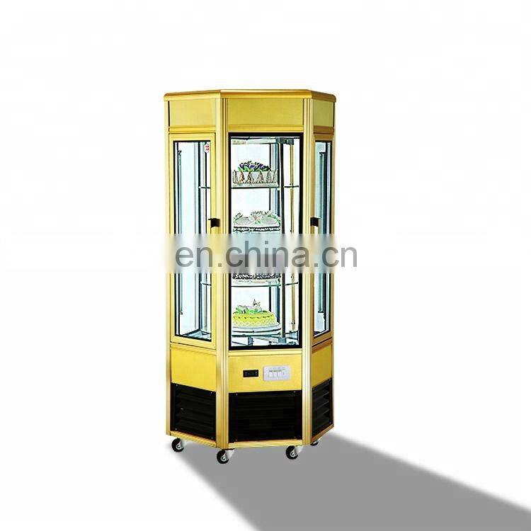 Refrigerated Cake Showcase / Rotating Cake Display Stand/Showcase Cake
