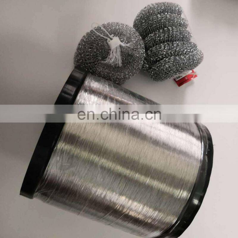 hot dipped galvanized scourer wire 0.13mm-0.22mm