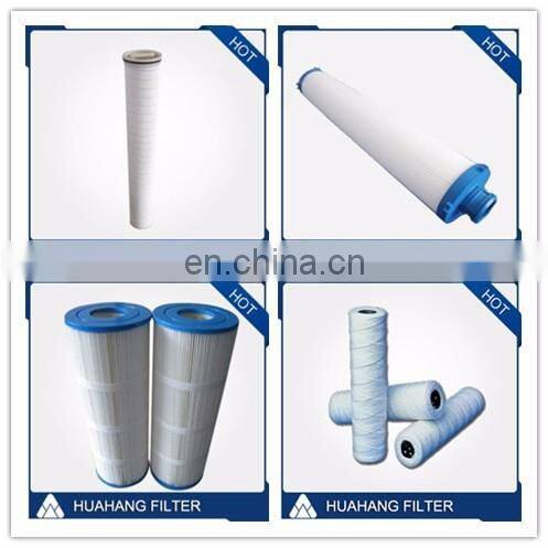 Pleated polyester cellulose water filter cartridges for jacuzzi