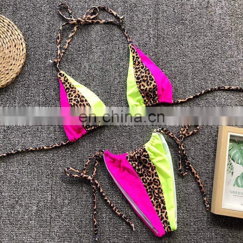 New Sexy Triangle Push Up Brazilian Bikini Set Tied String Bikinis Women Swimwear Swimsuit Bandage Bathing Suit Maillot De Bain
