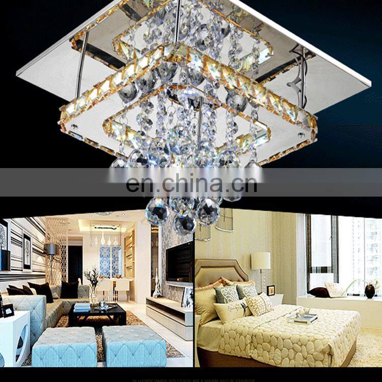 Led ceiling light K9 crystal cover ceiling lamps for home