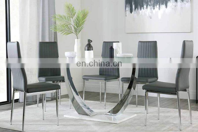 Factory price rectangle tempered glass dining  table top polished edge for factory price