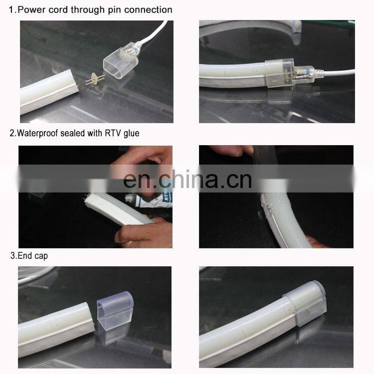 WS2812B WS2811 5V 12V 24V digital Smart RGB color changing 5cm cuttable addressable led neon rope light