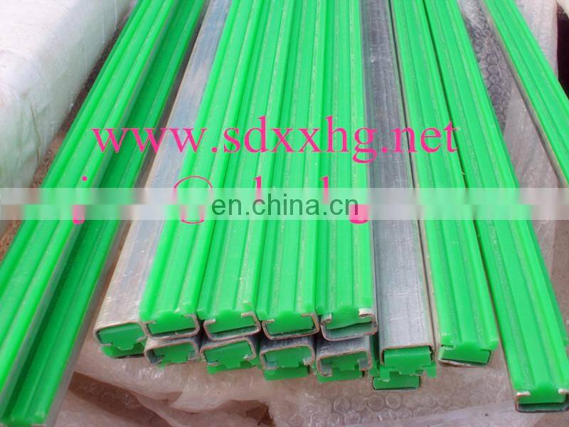 Direct and curve colored UHMW plastic chain guide track rail/ anti-abrasion uhmwpe strips and sheets