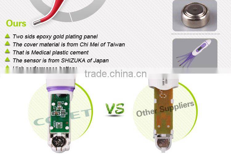 2015 professional manufacturer of KFT-03 COCET brand flexible pen type portable medical electronic thermometer