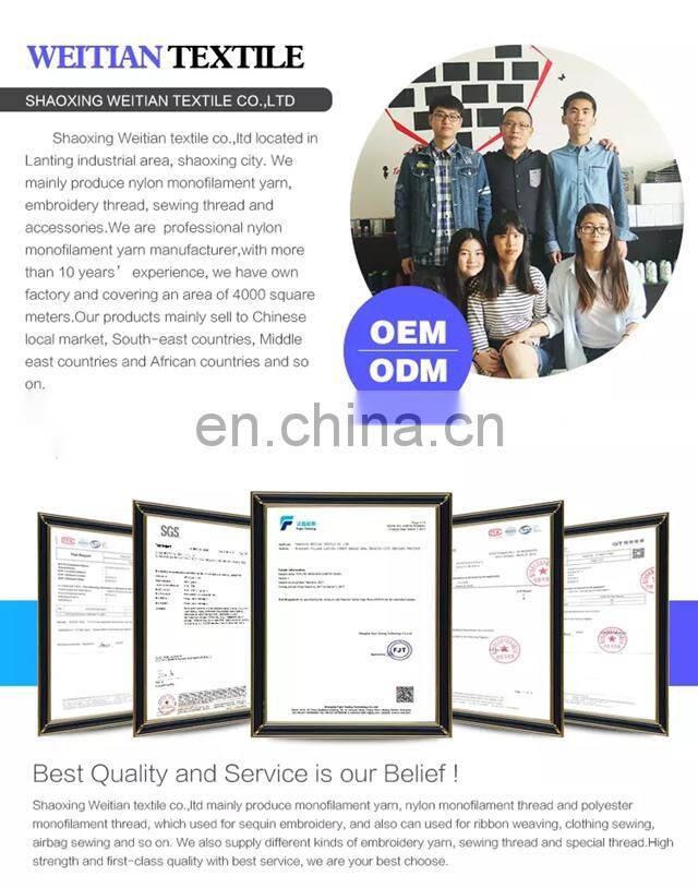 Filament Stockings Yarn 20D/1F Bright Nylon Fabric Weaving Material