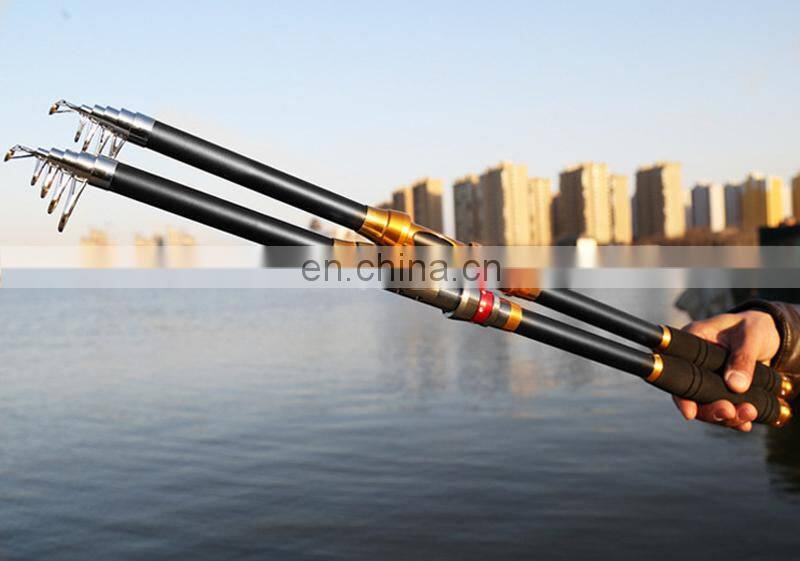2.1-3.6m In Stock Wholesale Cheap TELESCOPIC FISHING ROD Saltwater and Freshwater FISHING POLE FIBERGLASS FISHING ROD