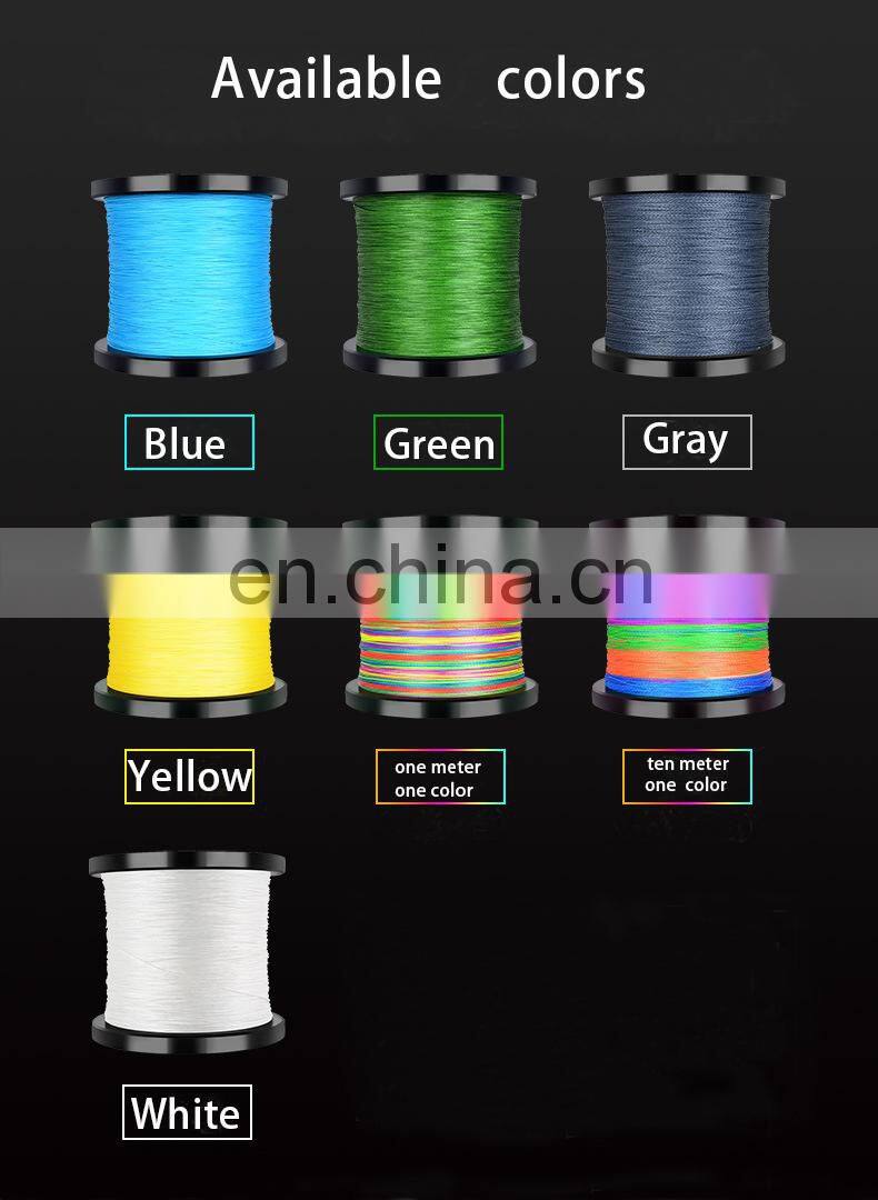 1000M PE Fishing Line 9 Strands Braided Fishing Line 17LB- 176LB Multifilament Fishing Line Super Strong