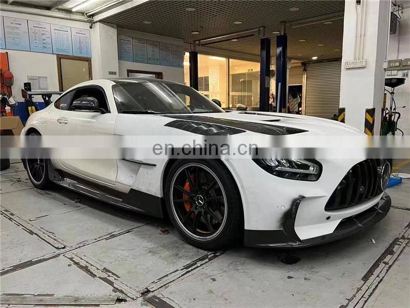 Runde Black Series For Mercedes-Benz Amg GT GTS GTR Upgrade BS Style FRP+Carbon Body Kit Front Rear Bumper Spoiler Fender Hood