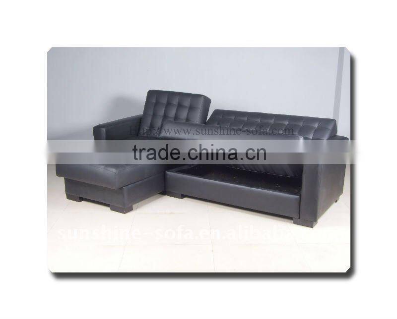 Designer Furniture Leather Functional Corner Sofa bed