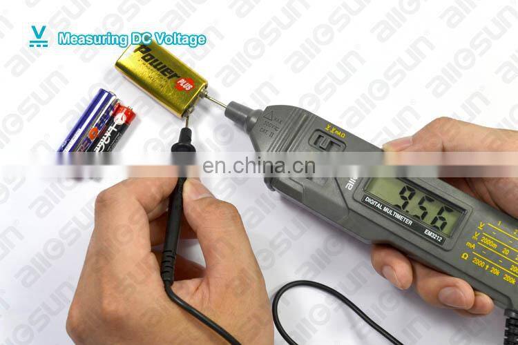 Allosun EM3212 Portable Digital Multimeter Pen Type Volt Ohm Ammeter Auto Range Multi-function Electric Test Meter
