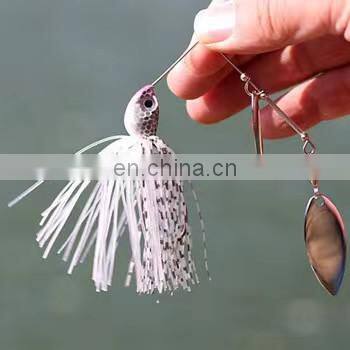 Byloo Lures Rubber Skirt Jig Fishing Lures Buzz Baits Spinner Bait With Skirt Rubber Fishing Jig Flies