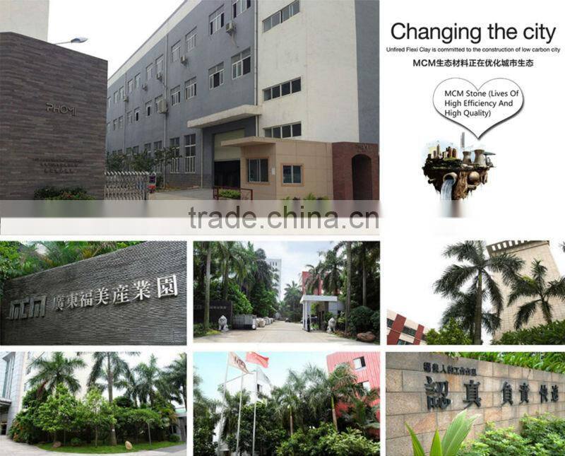 Flexible clay Modern house design Global Unique classic white stone wall cladding