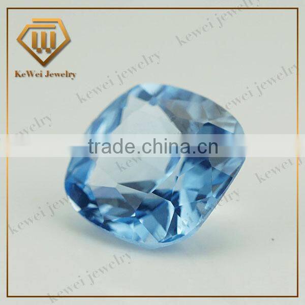 Round brilliant cut gemstone 106# Light Blue Spinel Stone
