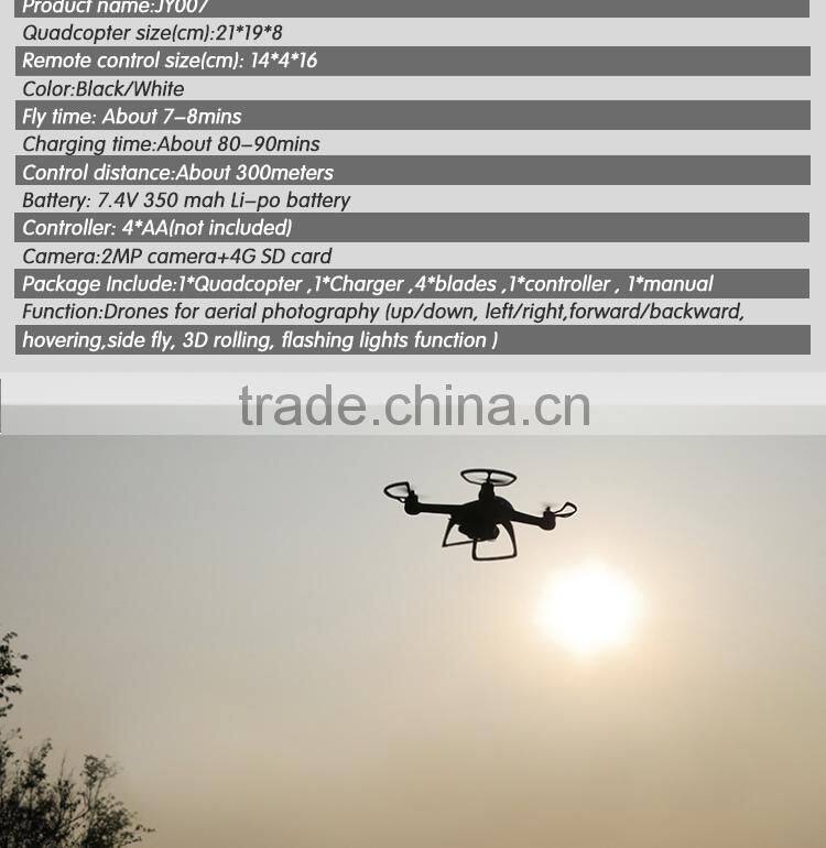 2015 latest new designed RC quadcopter with camera JY007
