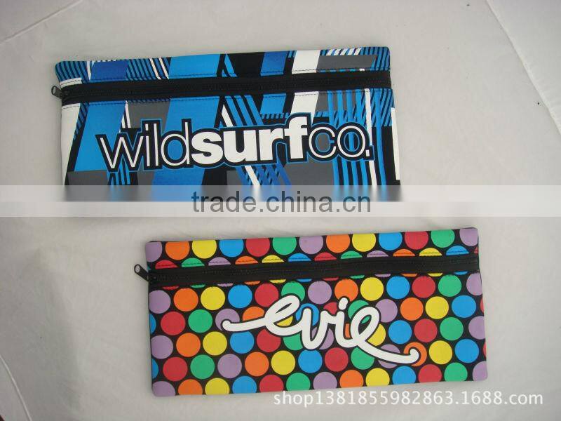 Customized pencil bag with zipper