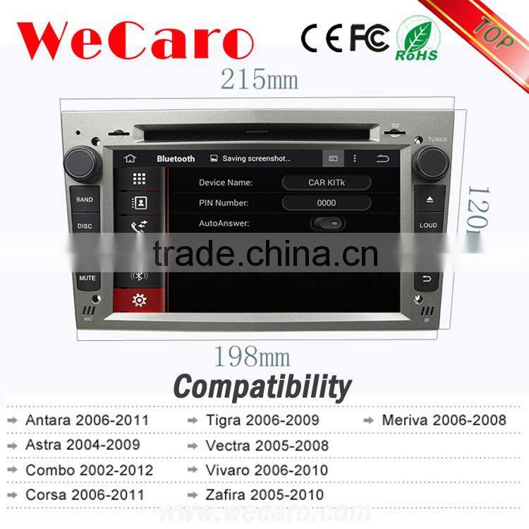 WECARO Double Din GPS Navigation Android Car CD Mp3 Player for Opel Corsa d 2006 - 2011