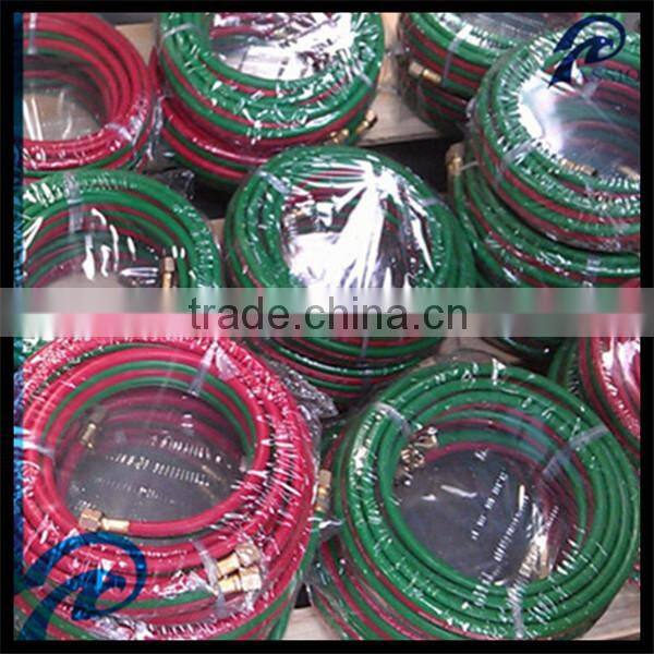 ID1/4'' x100FT BS EN559 Rubber twin Line welding hose with adapters for gas welding, cutting