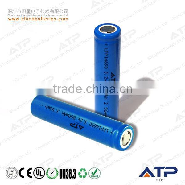 Wholesale Alibaba rechargeable 3.2v 800mah ifr 14650 battery / 3.2v 800mah 14650 li-ion battery
