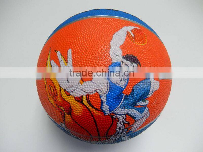 Customized offical cheap rubber basketball size 7 for promotion