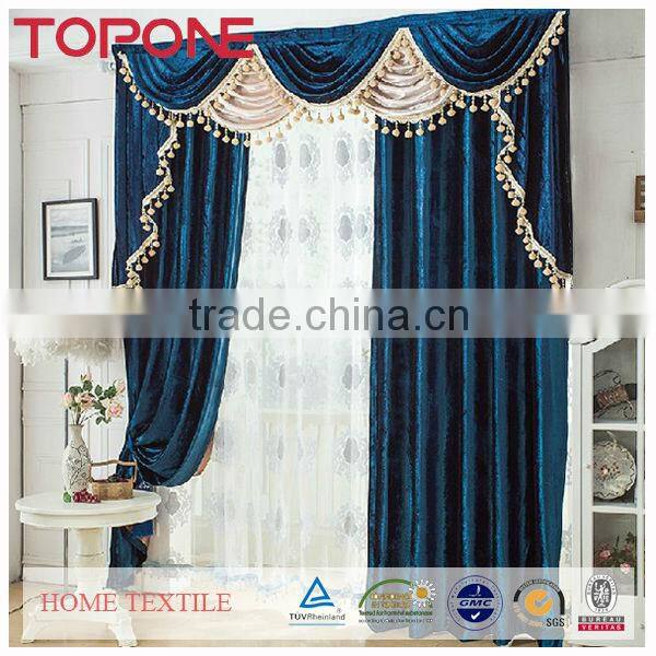 The China factory supply design direct best sale luxury ready made curtain for home