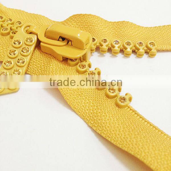 rhinestone decorative zippers