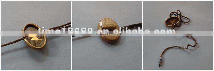 Cheap high-grade environmental protection Metal plastic seal tag/plastic string tag c-string vibrator