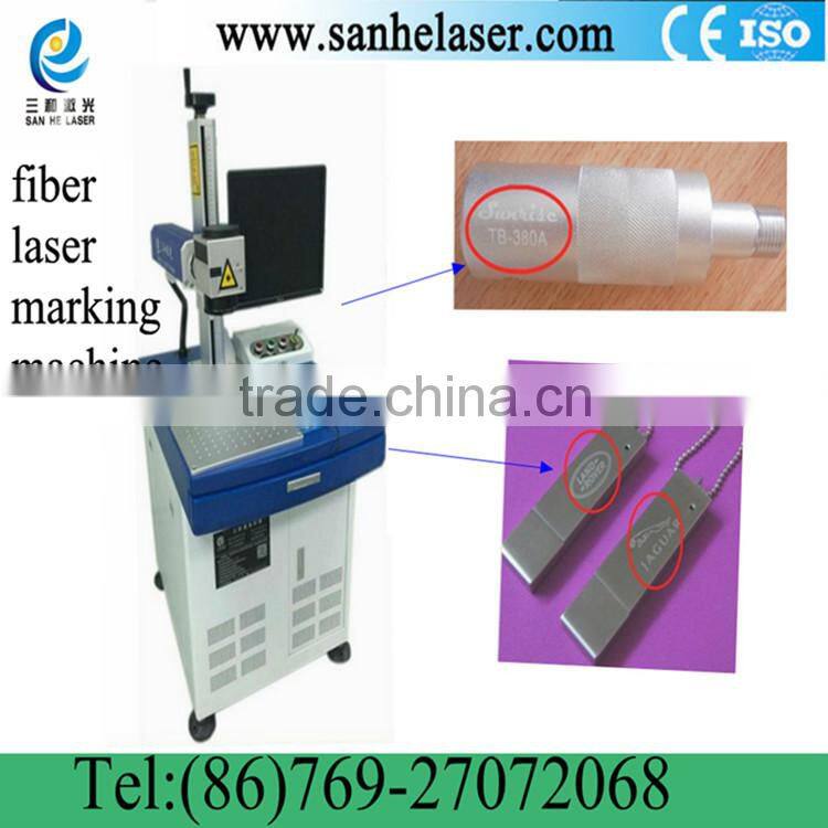 Fast and high efficiency fiber laser marking machine used in marking rings bracelets mugs watches sanitary ware IC keyboard etc