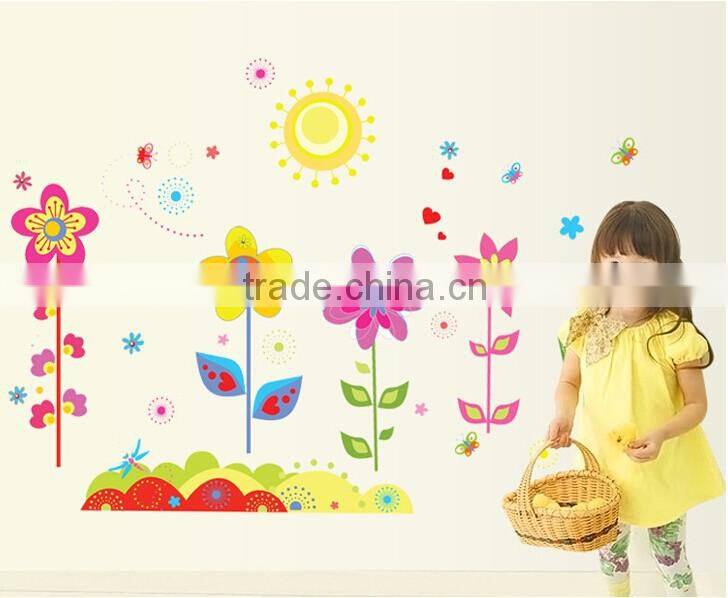 Garden Flowers Baby Nursery Peel & Stick Wall Sticker Decals Flower Wall Stickers