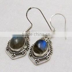 Excellent Deep Blue Lapis 925 Sterling Silver Earring, 925 Silver Jewelry, Sterling Earrings