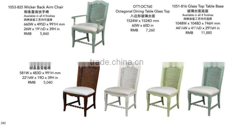 Outdoor furniture octagonal table set pation furniture