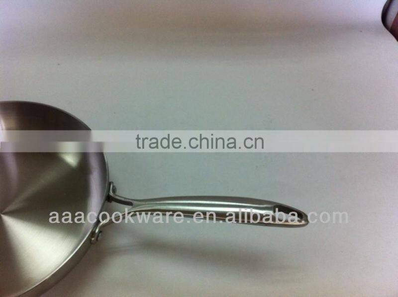 Tri-ply Stainless Steel Frypan for Wholesale/Retailer