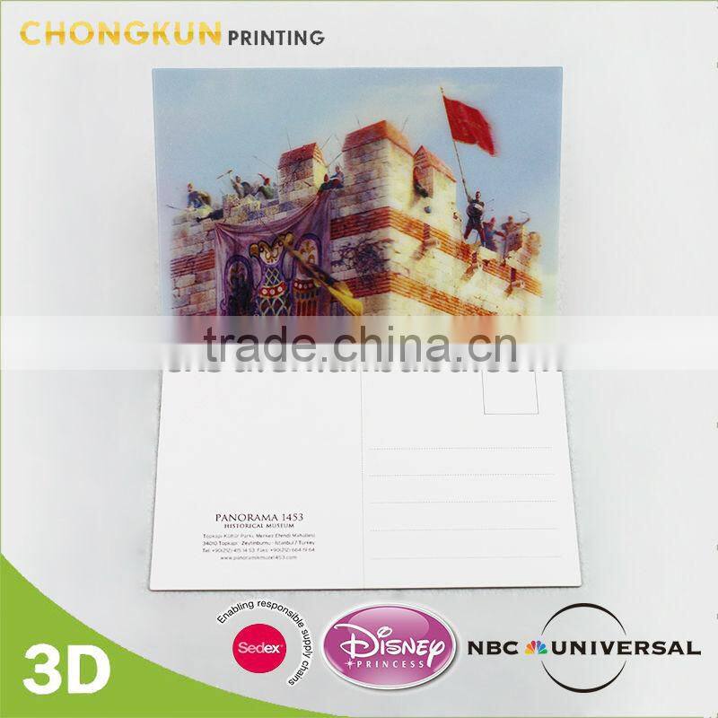 promotional 3d lenticular post card