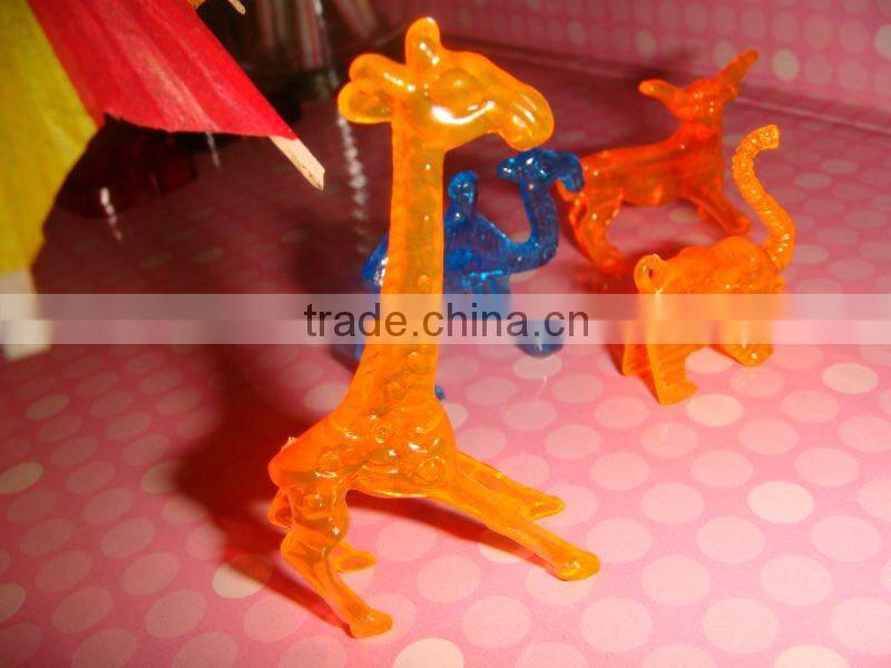 Deco VINTAGE make in china food grade rare plastic beefsteak cocktail markers